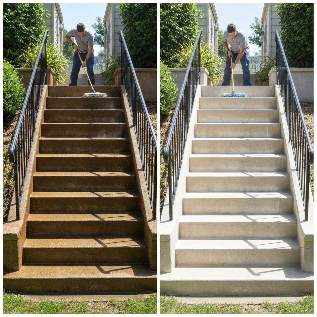How to Clean Concrete Stairs