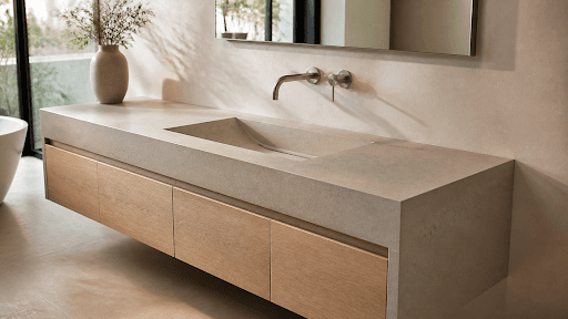 Custom Concrete Vanities: Why Architects and Homeowners Are Choosing Concrete Over Quartz and Stone