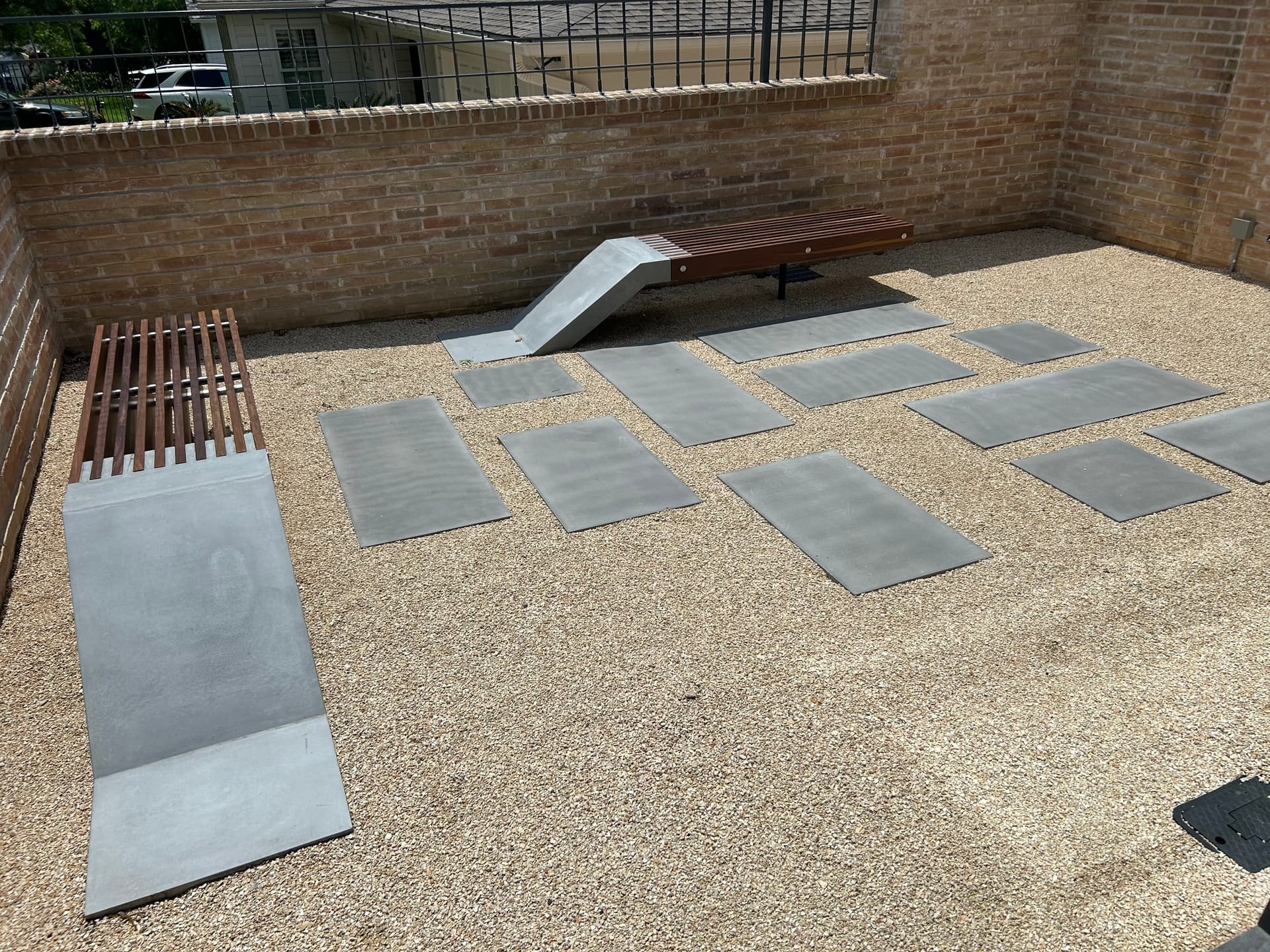 Custom concrete architectural installation