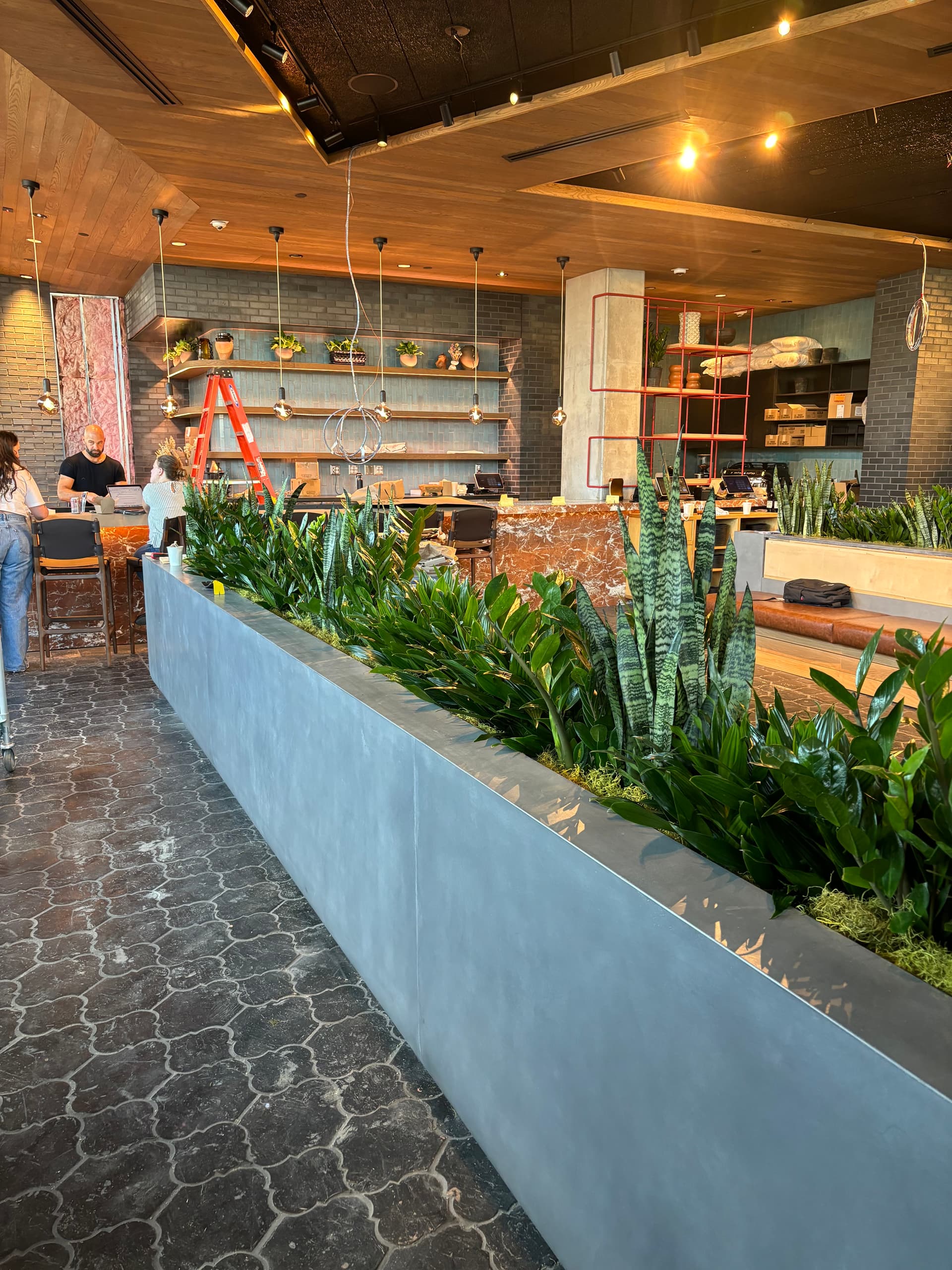 Custom concrete furniture and fixtures