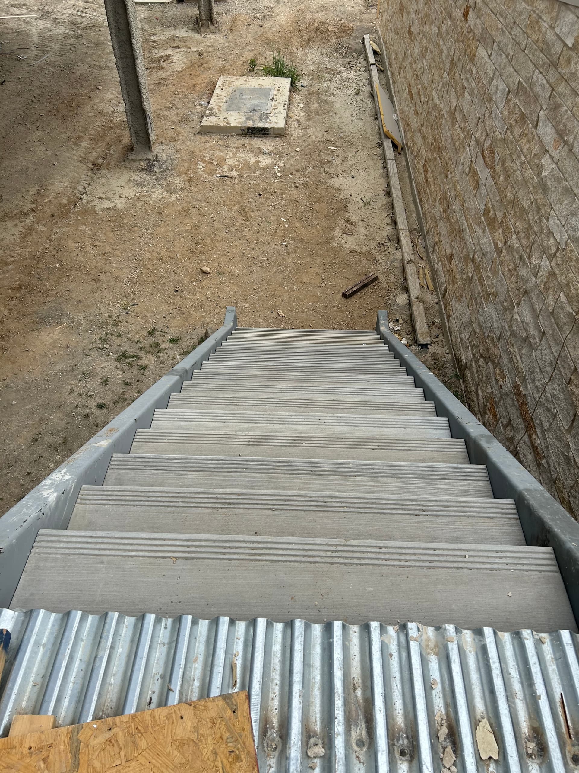 Concrete stair treads