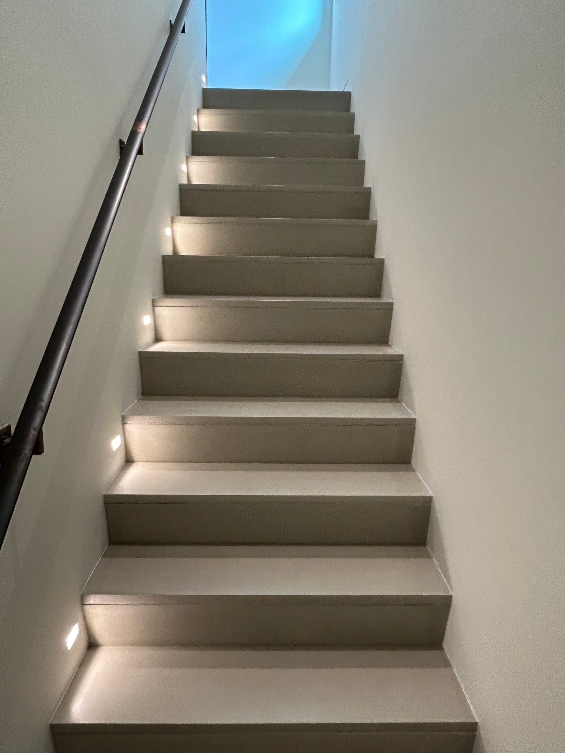 Multi-story interior staircase