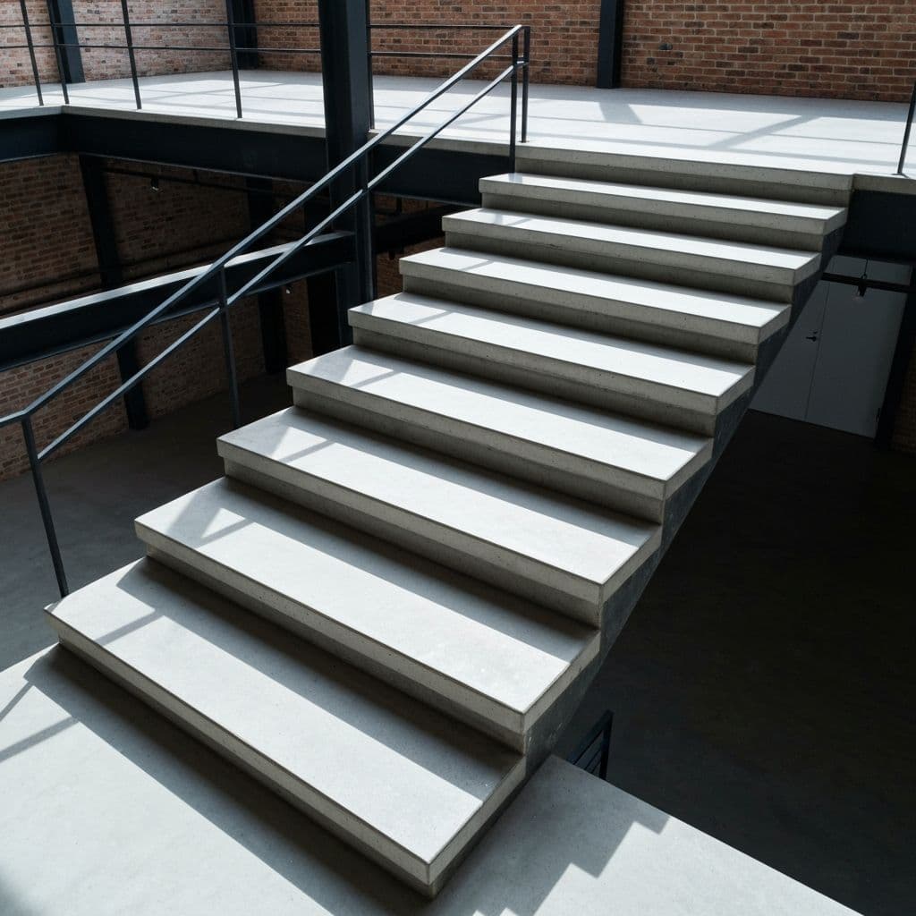 Custom concrete countertop fabrication in the Newbold Stone facility