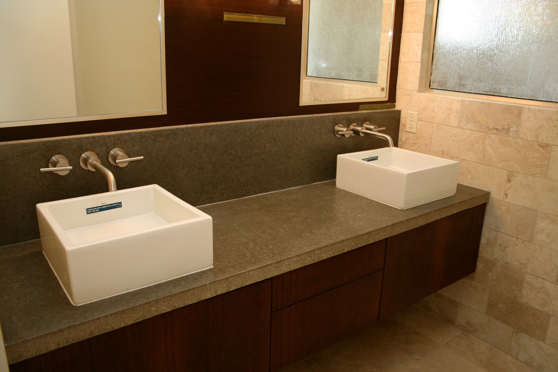 Vessel sink vanity top