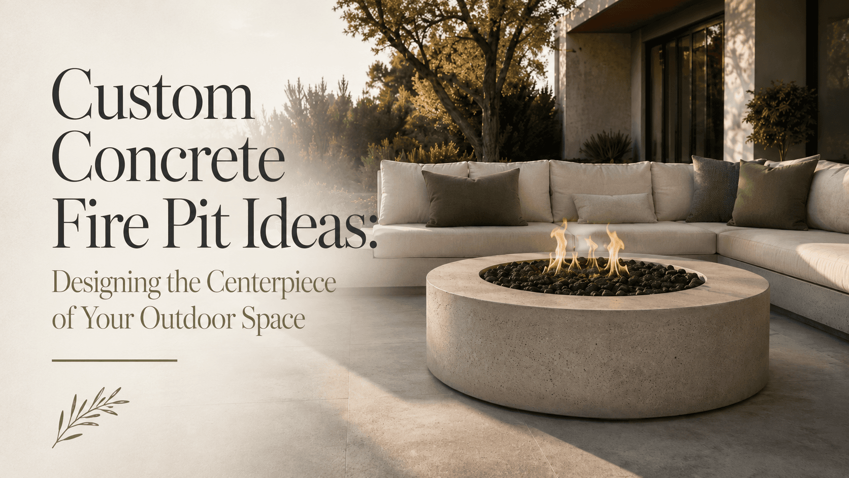 Custom Concrete Fire Pit Ideas: Designing the Centerpiece of Your Outdoor Space